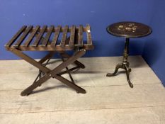 Luggage rack and tripod table