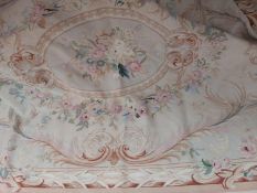 Fine Aubusson rug�Size. 2.74 x 1.80 metres