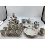 A collection of C20th ceramics to include a six piece teaset and coffee by Churchill