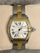 Cartier, a gents Cartier stainless steel "Roadster" wrist watch Automatic movement, date aperture at