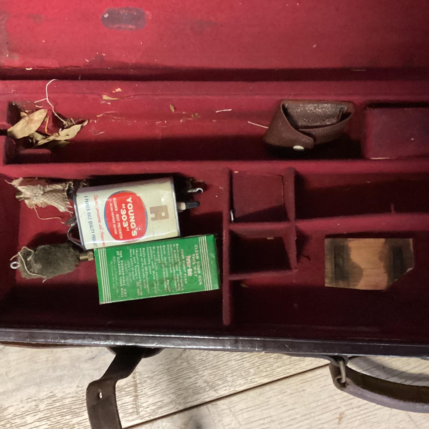 Fitted gun case, with red interior, bears a William Evans label - Image 2 of 4