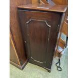 Mahogany music cabinet, with 2 drawers etc