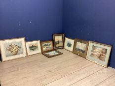 Collection of original artworks and others, to include nautical and beach scenes, various artists,