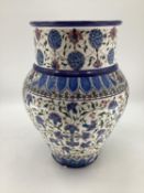 Collection of C20th ceramics, to include a large middle eastern style waisted vase, egg crock,