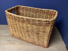 Wicker log basket