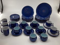 A Denby Midnight 6 person dining service and part tea set, together with another Denby part tea