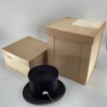 A Top Hat by James Lock, and a double top hat box, by Lock