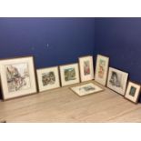 Bernard Mcdonald, C20th, watercolour on paper, together with numerous original artwork and prints,