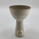 A Limited edition ceramic Wimbledon jubilee Chalice, by John Wright 18cm