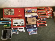 A large collection of 00 gauge model railway items to include Triang, Hornby, Lima and Bachmann