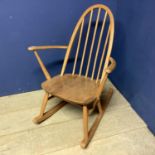 Mid century rocking chair, possibly Ercol