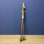 Two pairs of vintage ski poles, larger by Rennmodel 140cm
