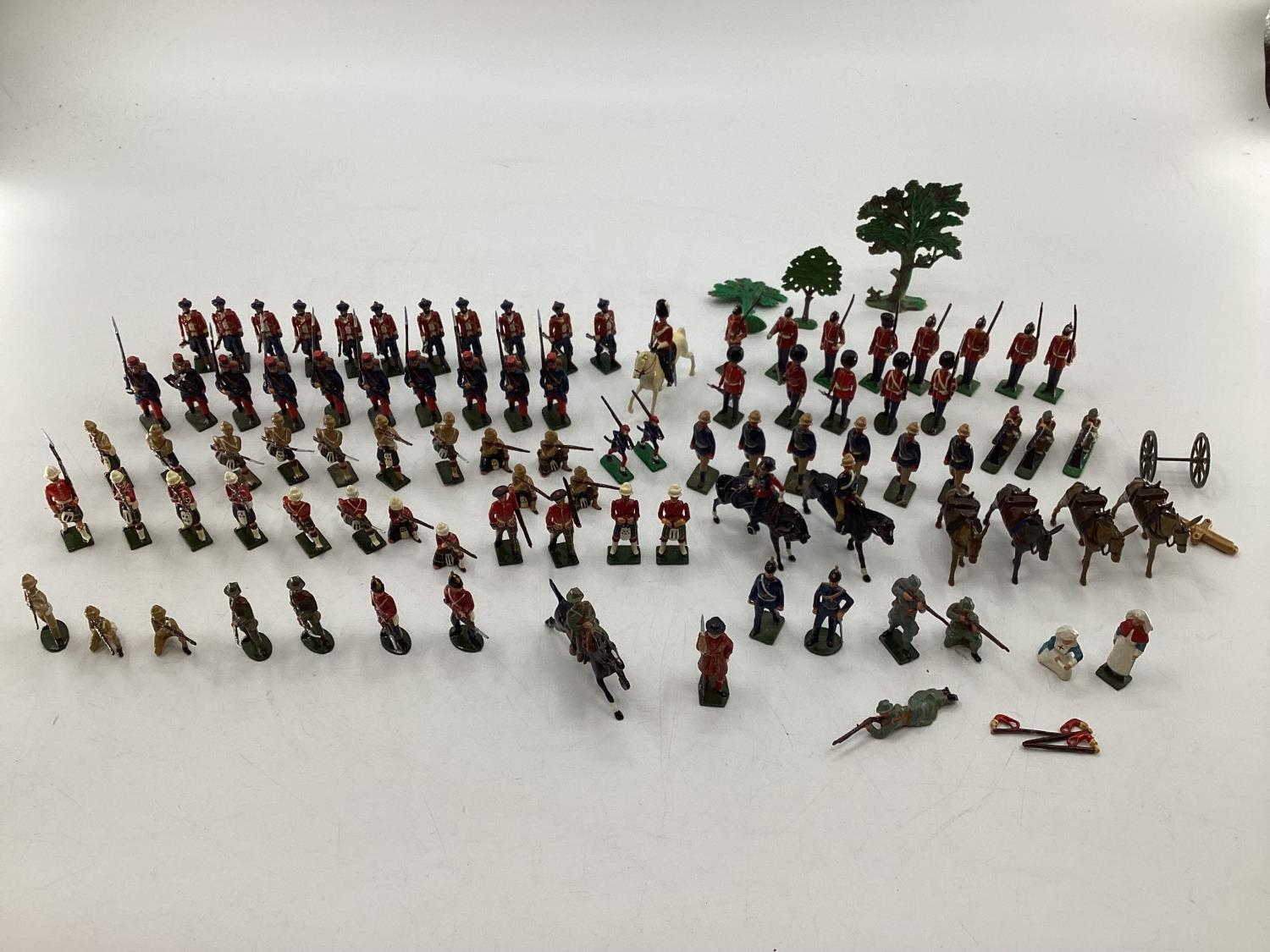 A Collection of hand painted cast lead soldiers from "Britain Moulds" nine sets in boxes, British, - Image 17 of 17