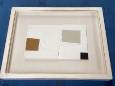 GEOFFREY ROBINSON (31945) mixed media, (painted relief) Untitled abstract, signed and dated verso