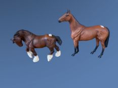 Two Beswick Horses