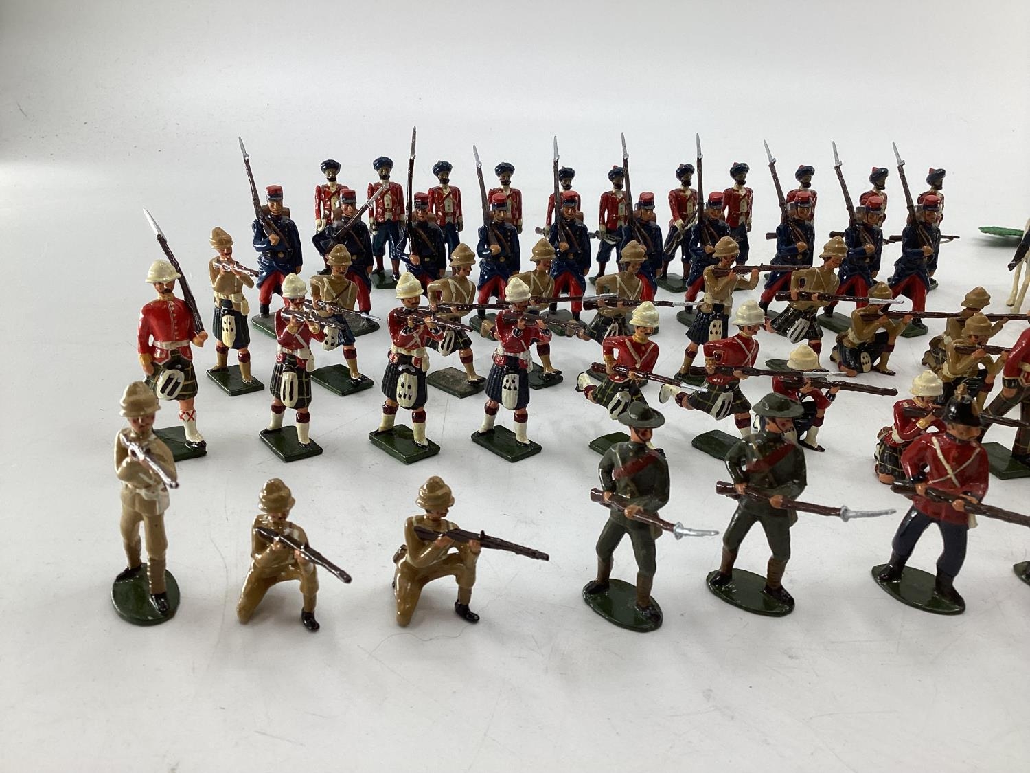 A Collection of hand painted cast lead soldiers from "Britain Moulds" nine sets in boxes, British, - Image 12 of 17