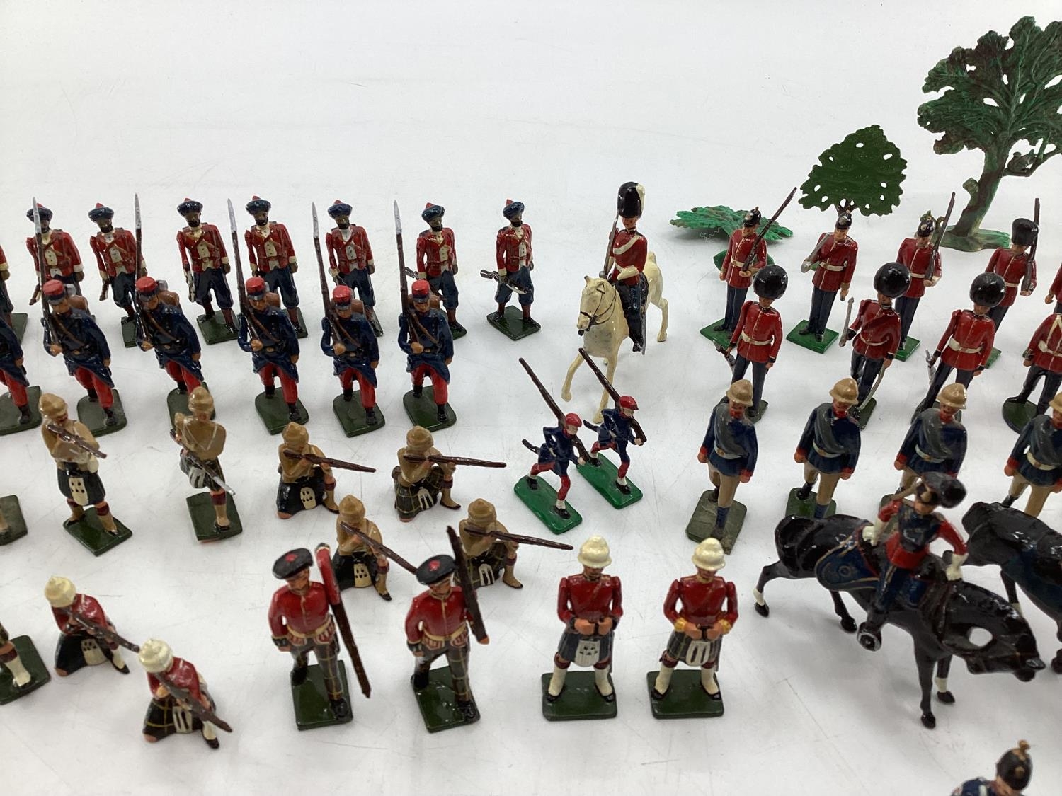 A Collection of hand painted cast lead soldiers from "Britain Moulds" nine sets in boxes, British, - Image 8 of 17