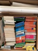 Large collection of Ordinance Survey maps of the UK together with collection of bound world maps