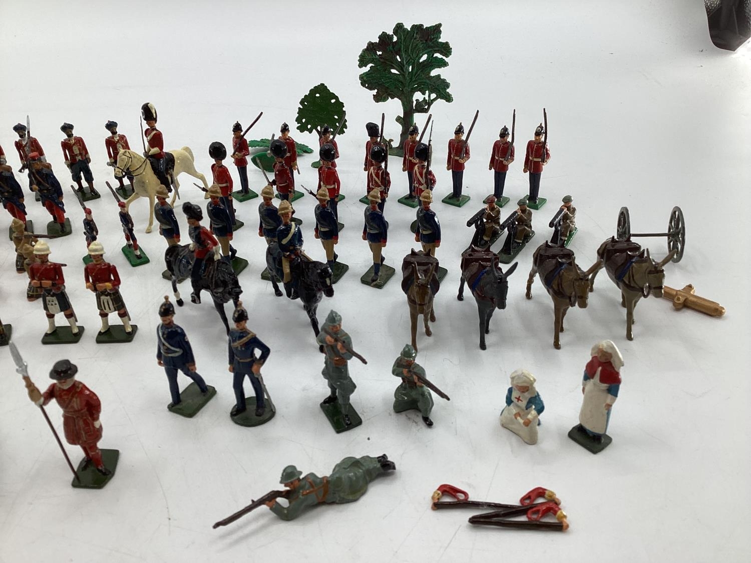 A Collection of hand painted cast lead soldiers from "Britain Moulds" nine sets in boxes, British, - Image 6 of 17