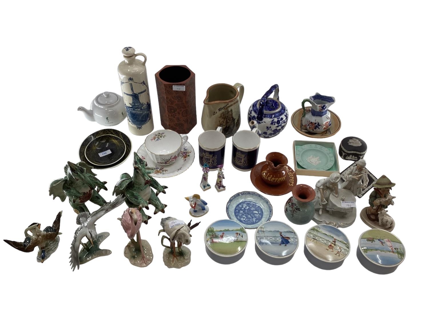 A collection of C20th British and European ceramics, items to include Royal Worcester, Torquay ware,