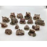 A collection of lilliput lane miniature pottery houses