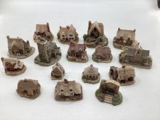 A collection of lilliput lane miniature pottery houses