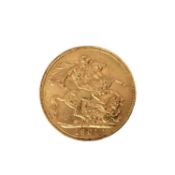 A Victorian Gold Sovereign, Perth Mint, 1901, 8.01g