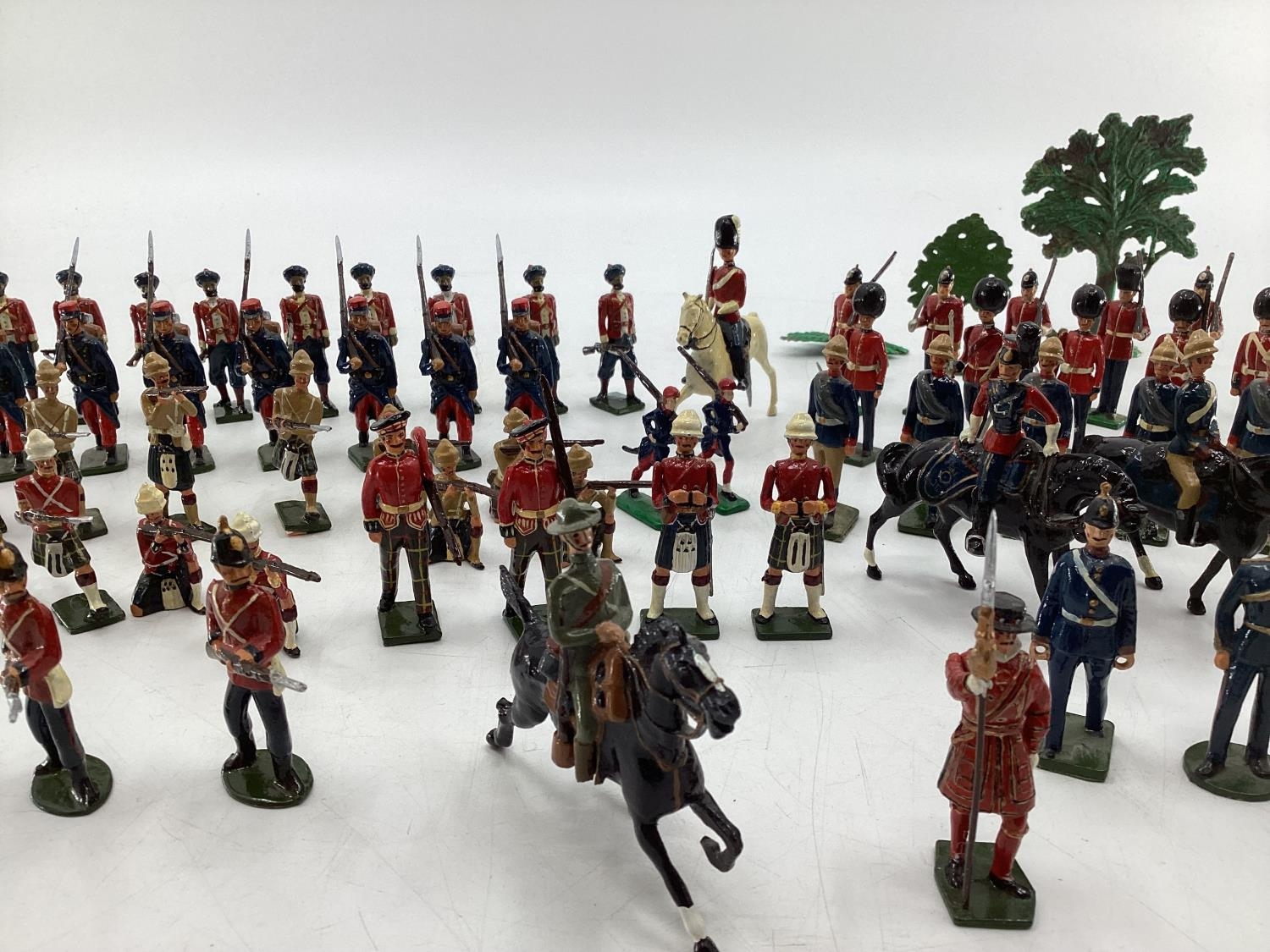 A Collection of hand painted cast lead soldiers from "Britain Moulds" nine sets in boxes, British, - Image 13 of 17