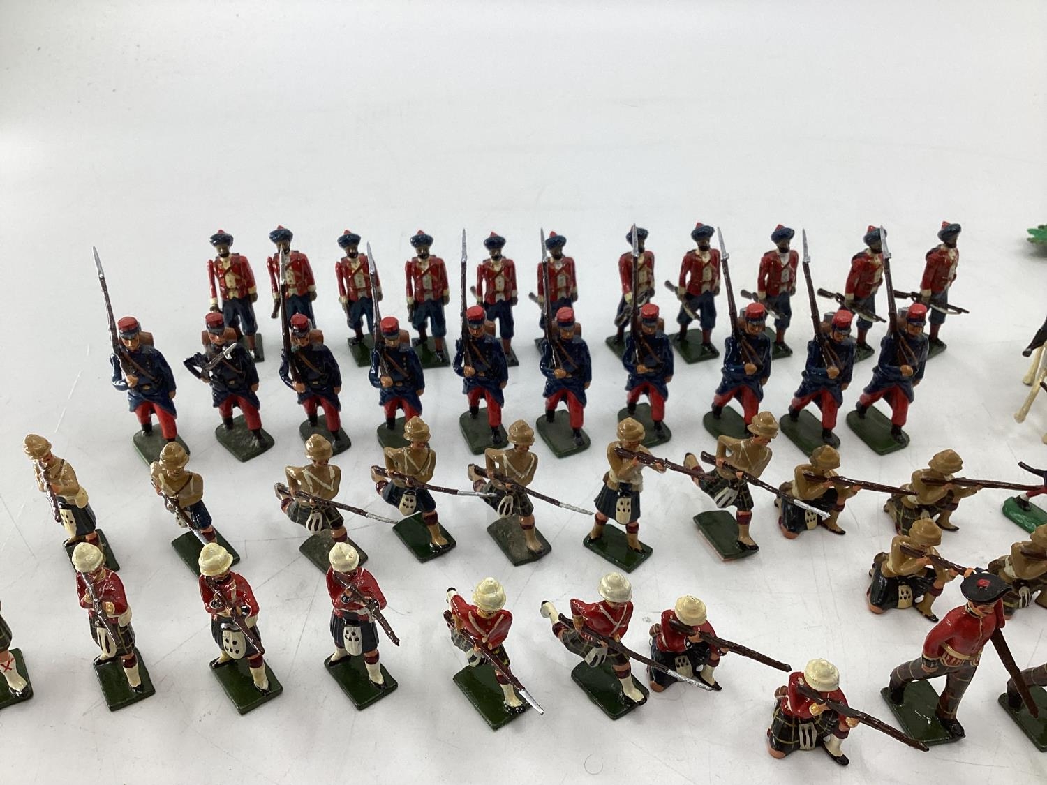 A Collection of hand painted cast lead soldiers from "Britain Moulds" nine sets in boxes, British, - Image 9 of 17