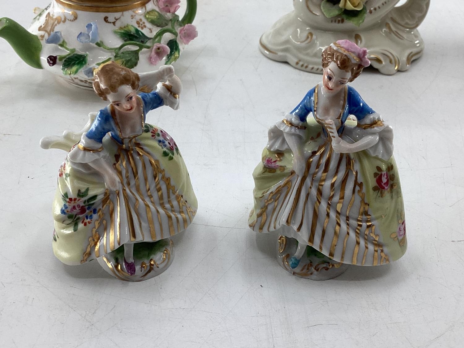 Collection of C19th & C20th ceramics, a miniature Meissen style tea pot, a pair of Rockingham - Image 6 of 17