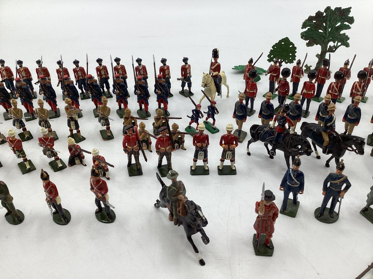 A Collection of hand painted cast lead soldiers from "Britain Moulds" nine sets in boxes, British, - Image 5 of 17