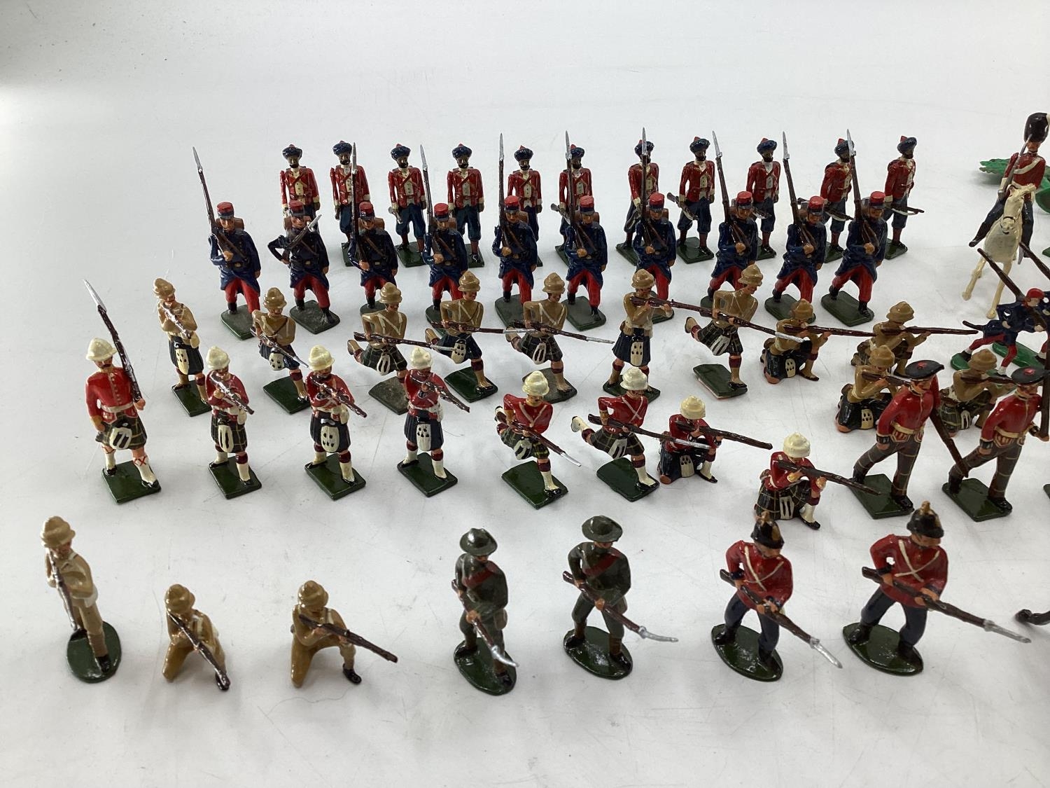 A Collection of hand painted cast lead soldiers from "Britain Moulds" nine sets in boxes, British, - Image 4 of 17