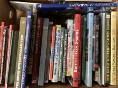 A quantity of hardback books RAILWAYANA INTEREST