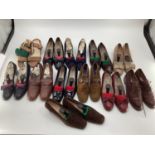 Collection of good quality ladies shoes, to include Italian designs Rosetti, Ferragamo, Modinzi, see