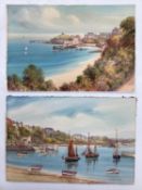 L M Avondale (xx) watercolour on board of Tenby harbour , plus one similar