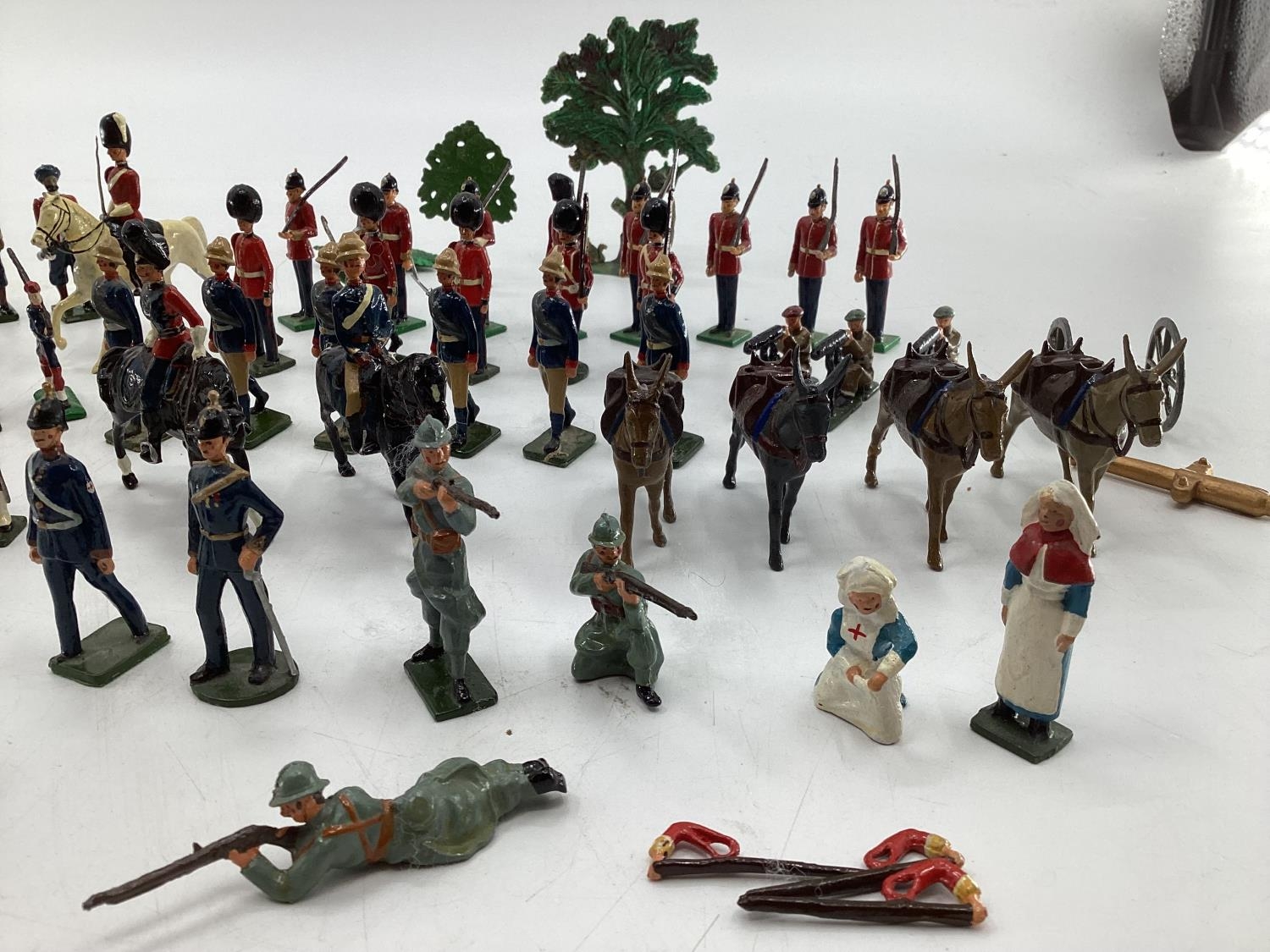 A Collection of hand painted cast lead soldiers from "Britain Moulds" nine sets in boxes, British, - Image 14 of 17