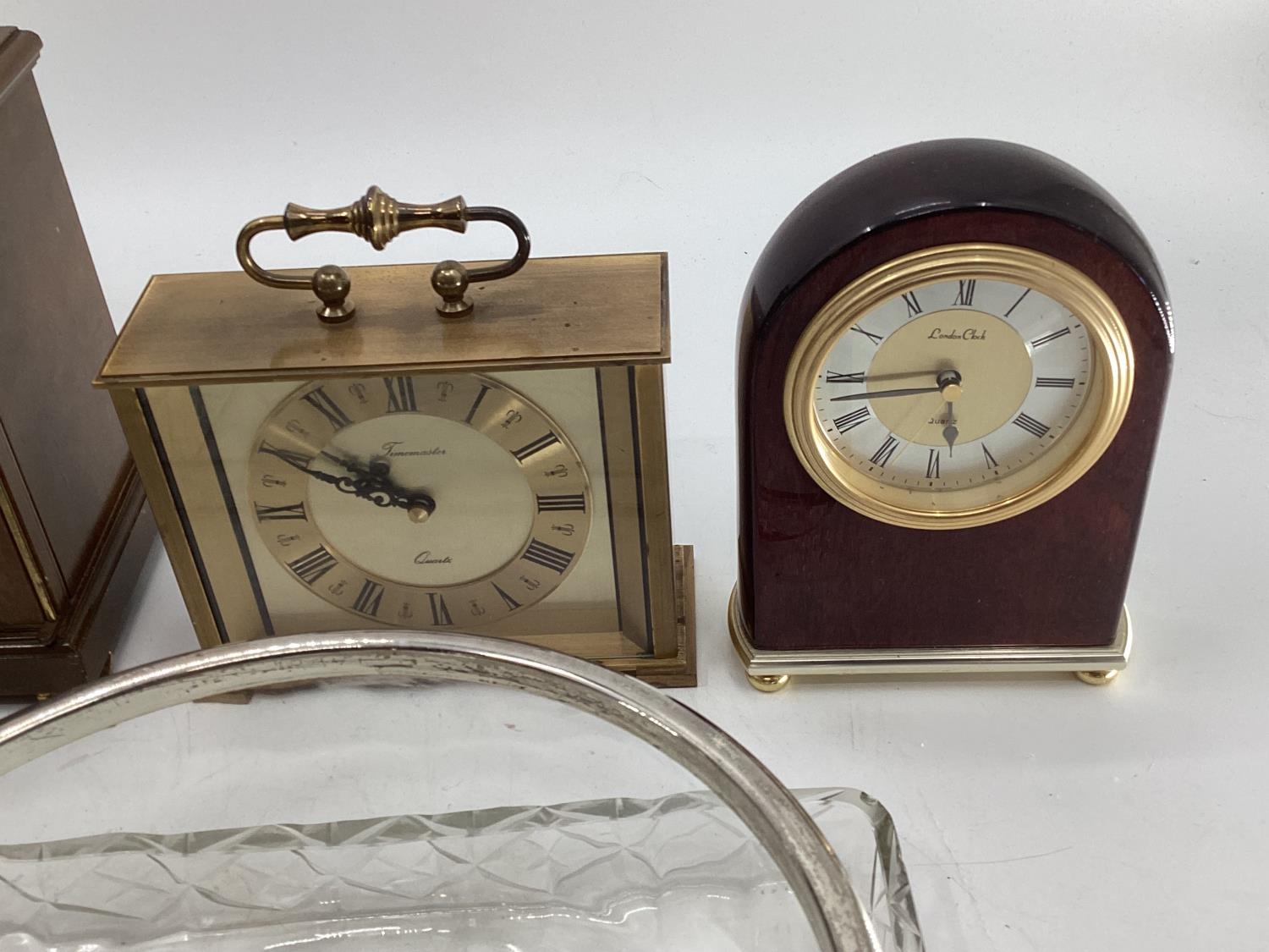 A miscellaneous collecting of items to include glassware, a rumtopf lidded jar, mantle clocks and - Image 7 of 7