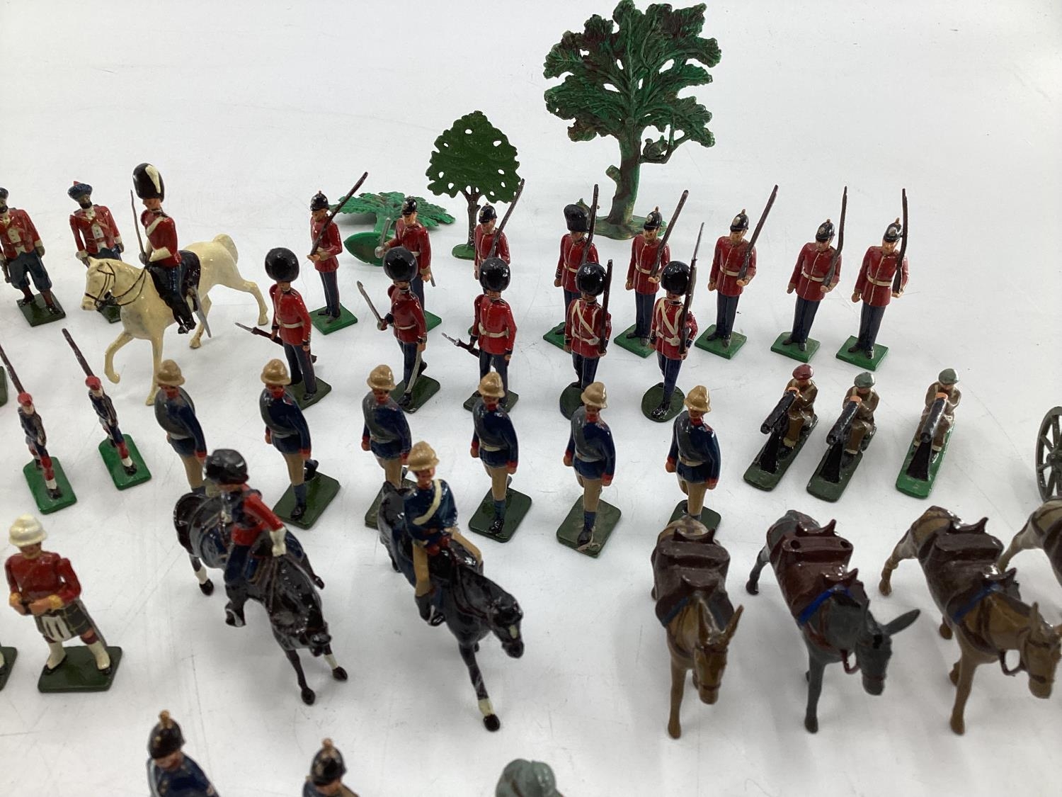 A Collection of hand painted cast lead soldiers from "Britain Moulds" nine sets in boxes, British, - Image 7 of 17