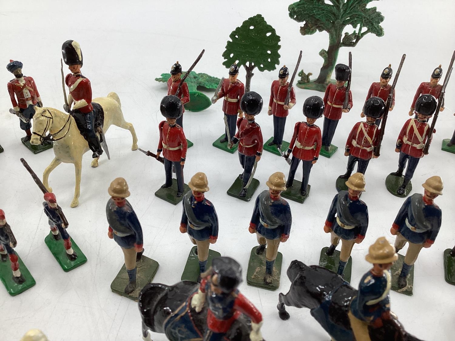 A Collection of hand painted cast lead soldiers from "Britain Moulds" nine sets in boxes, British, - Image 11 of 17