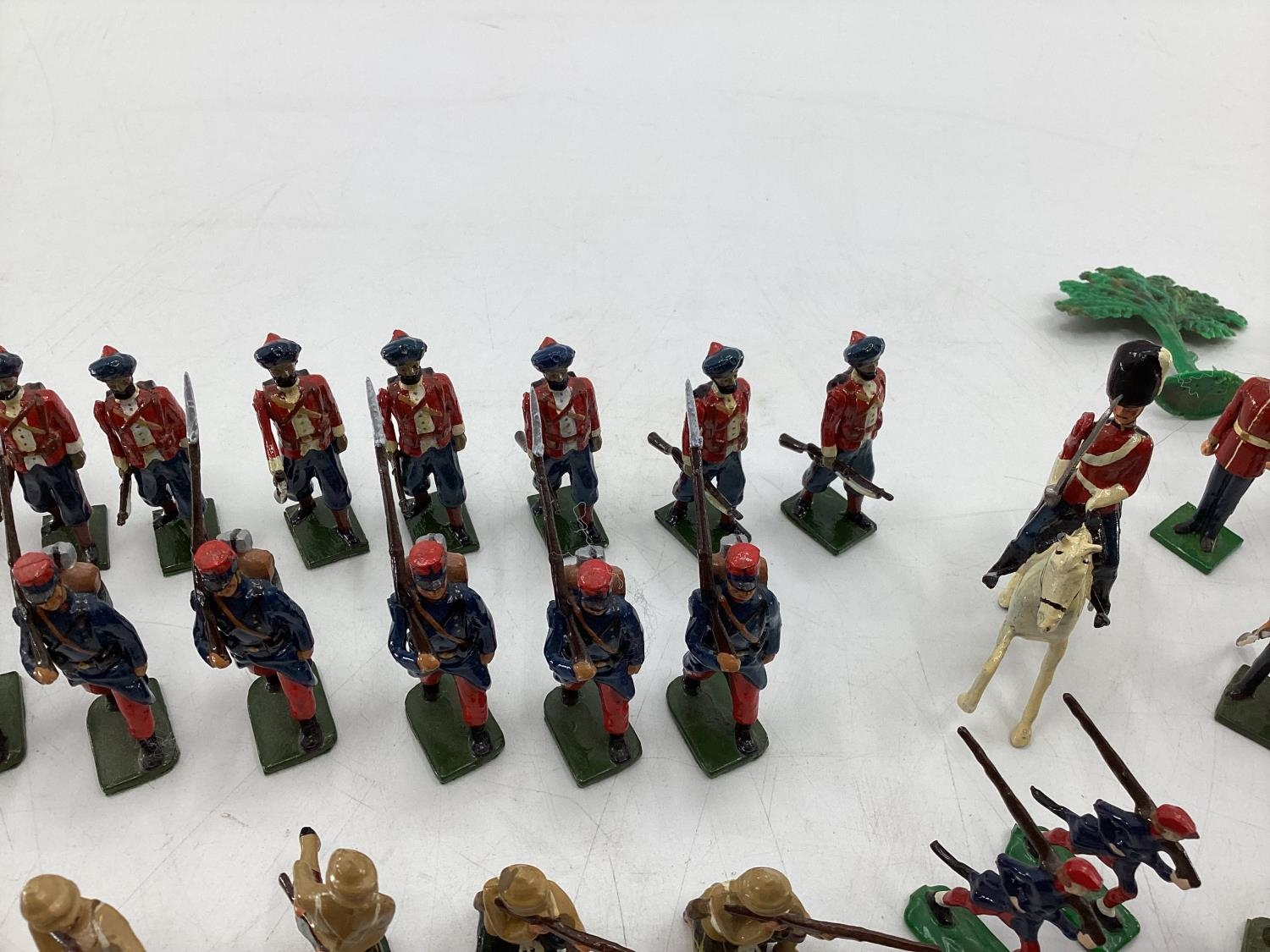 A Collection of hand painted cast lead soldiers from "Britain Moulds" nine sets in boxes, British, - Image 10 of 17