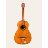 A vintage Spanish six string acoustic guitar by Comerimsa, Madrid, 97cm
