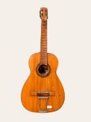 A vintage Spanish six string acoustic guitar by Comerimsa, Madrid, 97cm