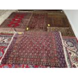 4 smaller rugs (see photos) 194cm x 126cm, 166cm x 87cm x 164cm x 127cm, 127cm x 94cm