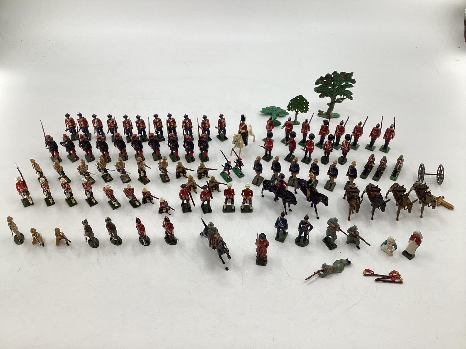 A Collection of hand painted cast lead soldiers from "Britain Moulds" nine sets in boxes, British, - Image 2 of 17