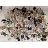 A large collection of perfume bottles mid to late C20th (quantity)