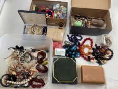 Large collection of costume jewellery and high street fashion watches