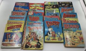 A collection of C20th children's albums to include Beano, Sesame Street Annuals etc