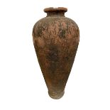 A large terracotta urn, approx. 100cm H, some wear