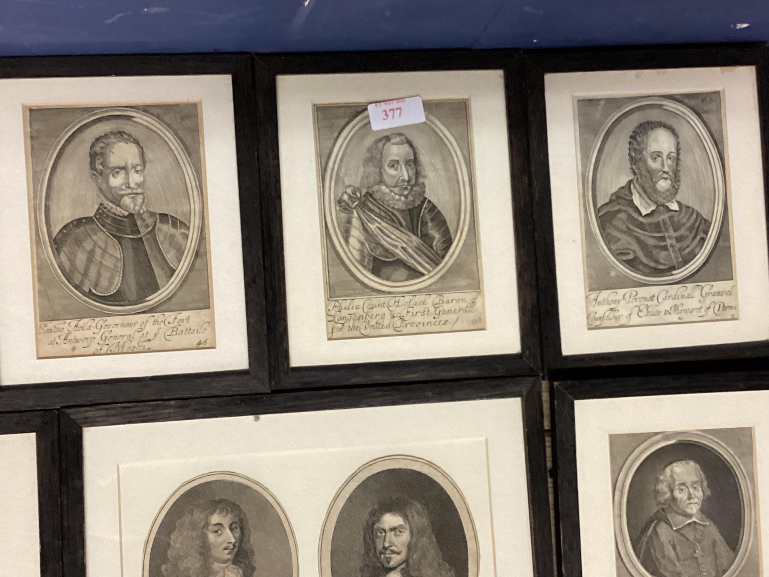 Quantity of framed C19th & C20th portrait prints and pencil sketches of historical figures from - Image 10 of 10