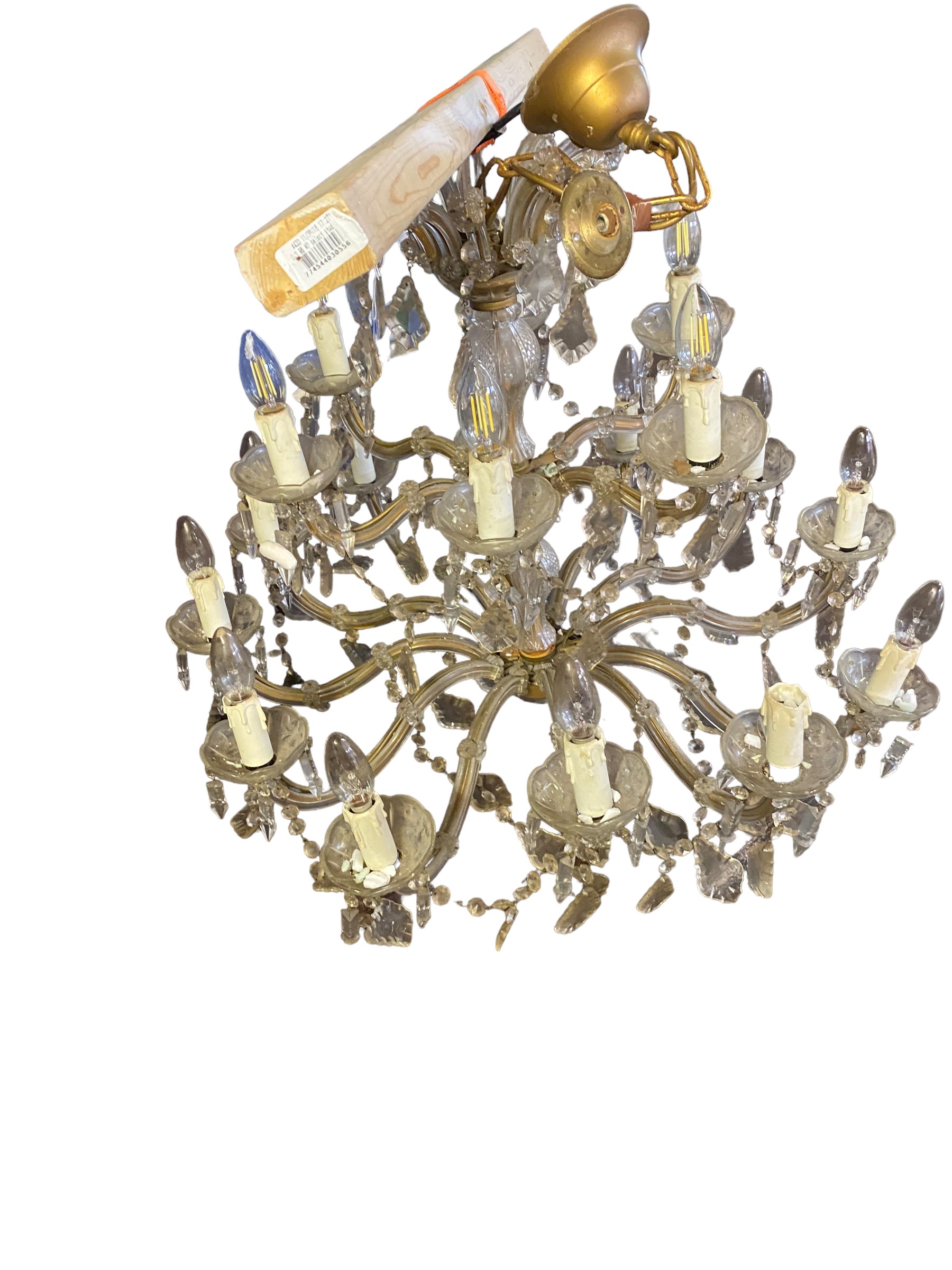 A large, multi branch Chandelier